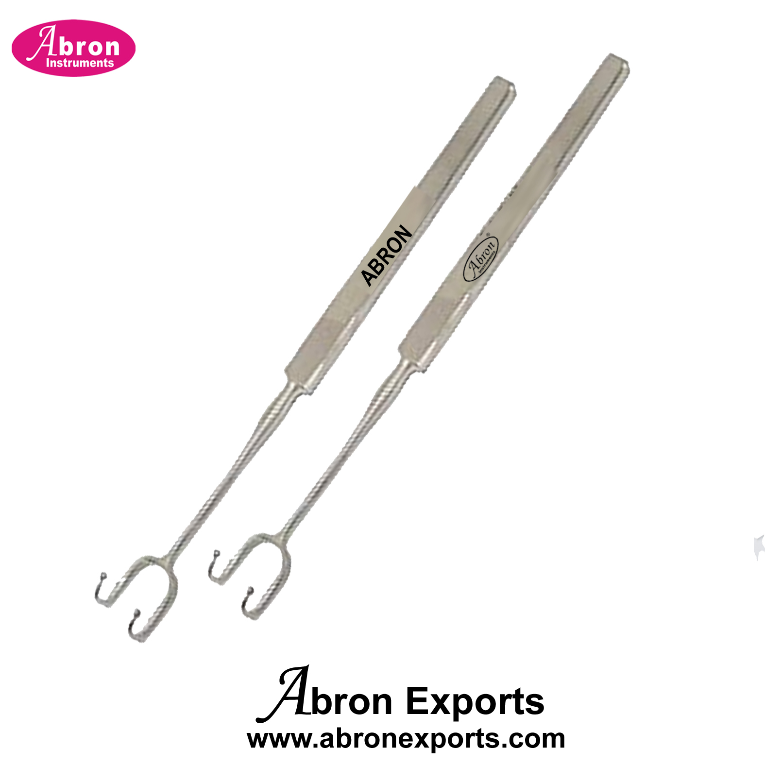 ENT Instrument Retractor Joseph Skin 6.2inch Double Sharp Prong 2mm 5mm 2pc Surgical Medical 2pc Abron ABM-1521ERT5 